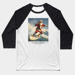 Surfing Santa (Light Version) Baseball T-Shirt